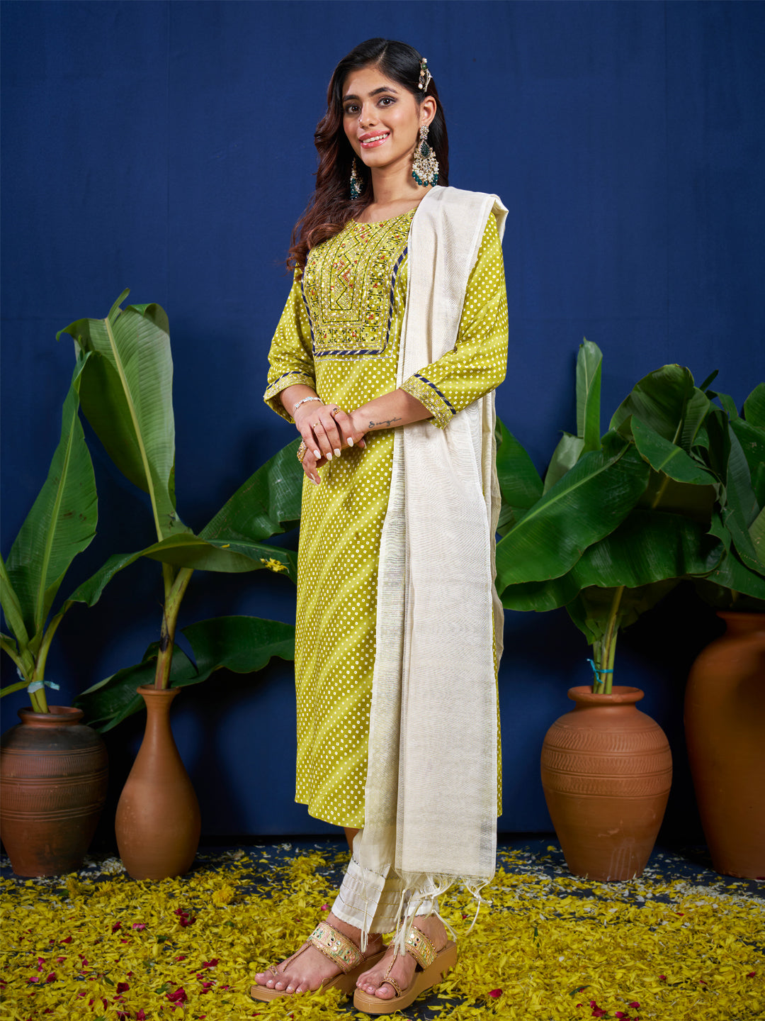 Dupatta Pant Set