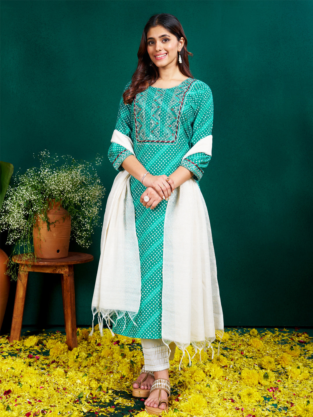 Dupatta Pant Set