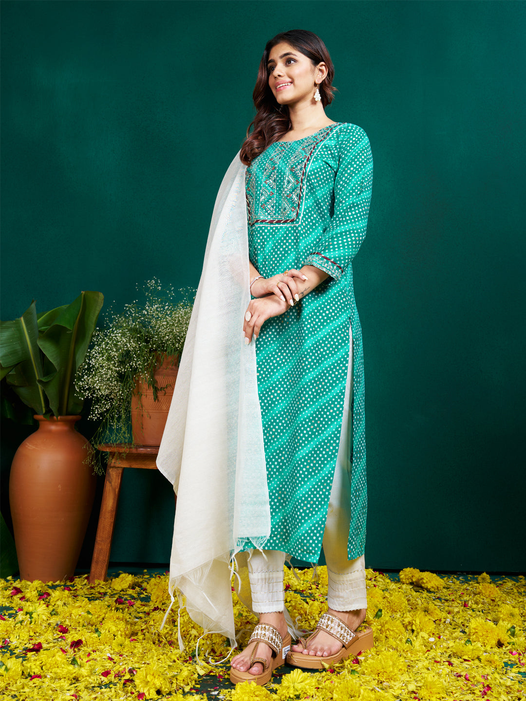 Dupatta Pant Set
