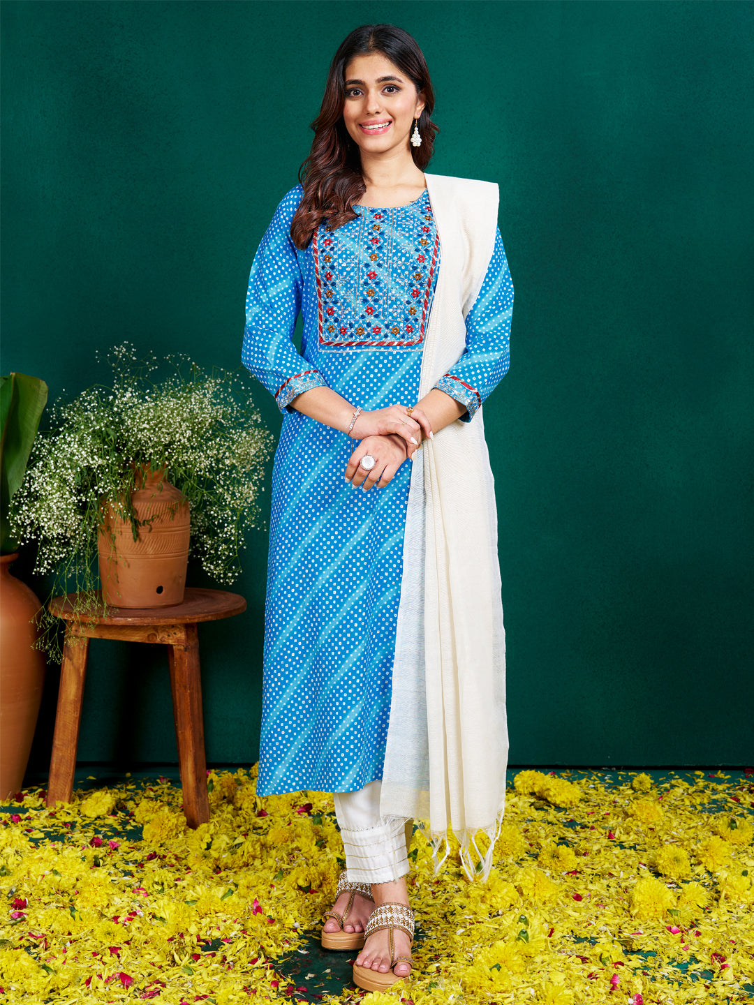 Dupatta Pant Set