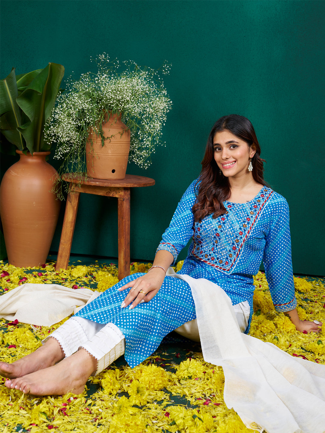 Dupatta Pant Set