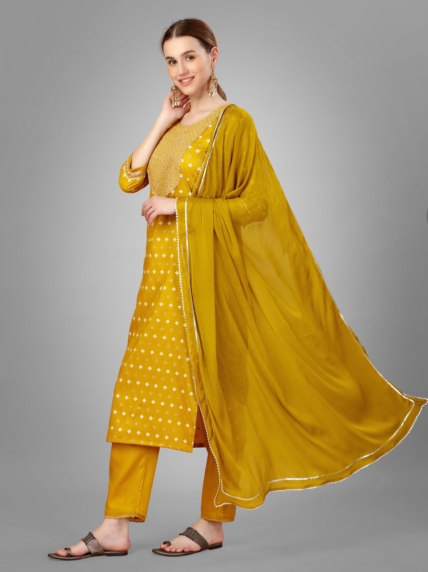 Dupatta Pant Set