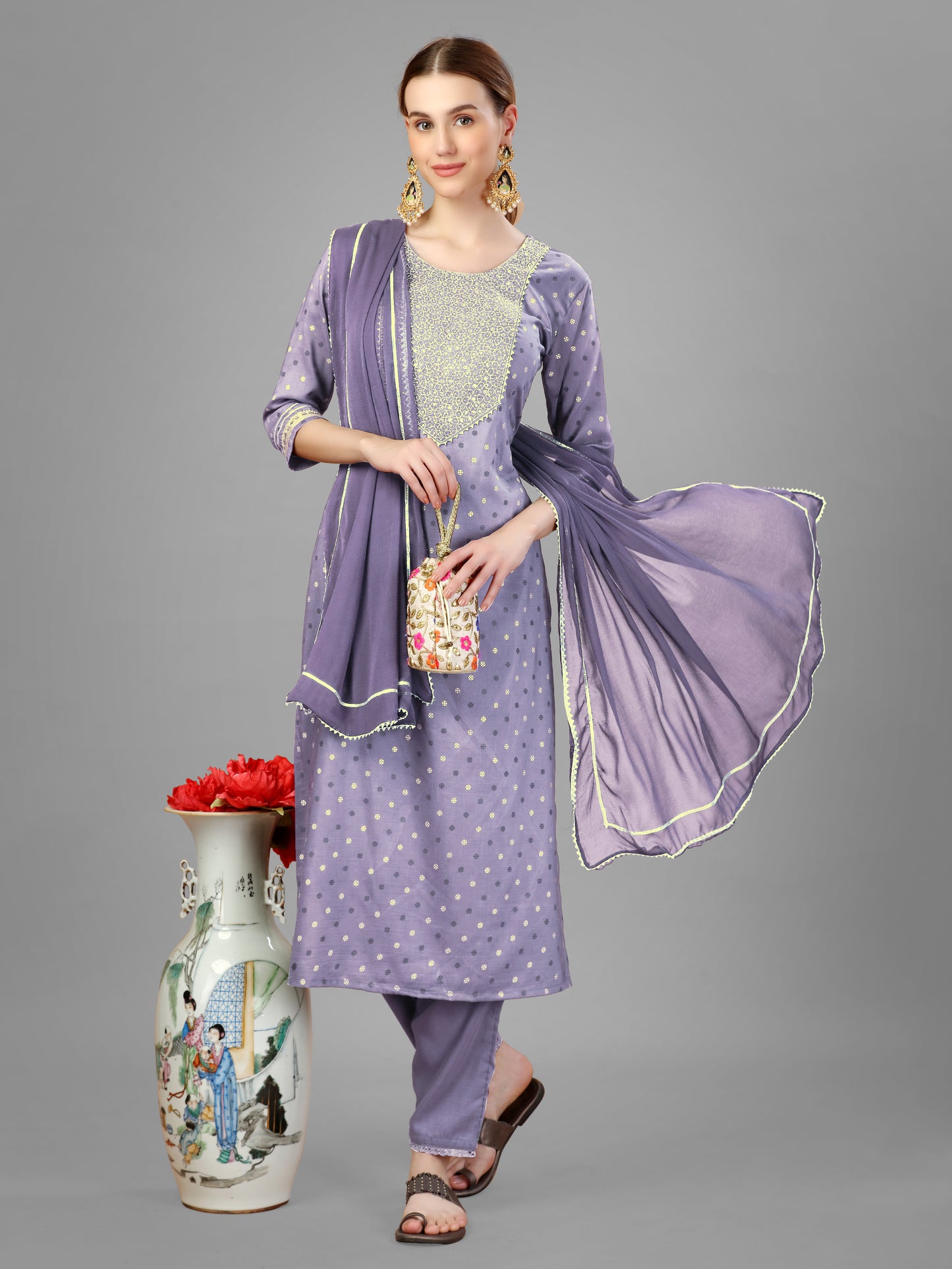 Dupatta Pant Set