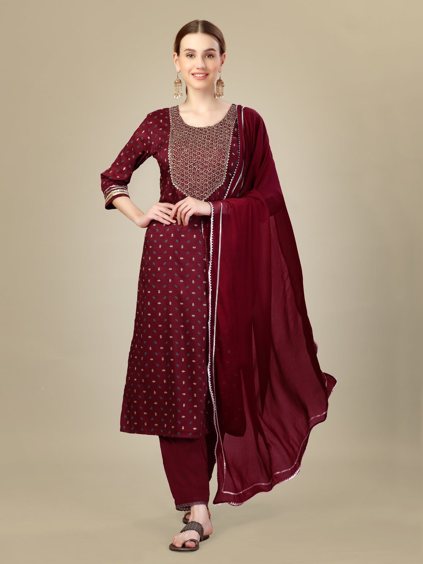 Dupatta Pant Set