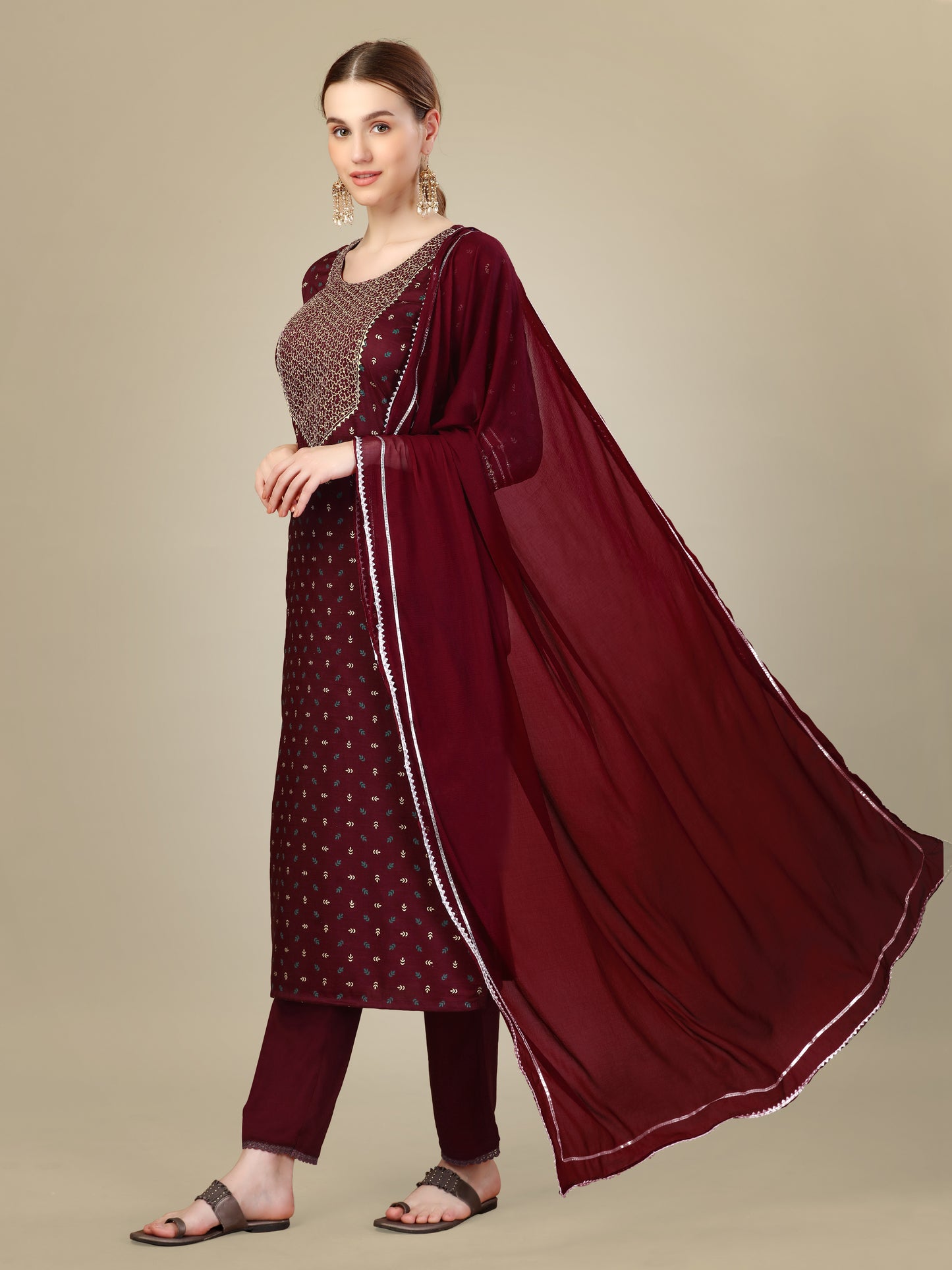 Dupatta Pant Set