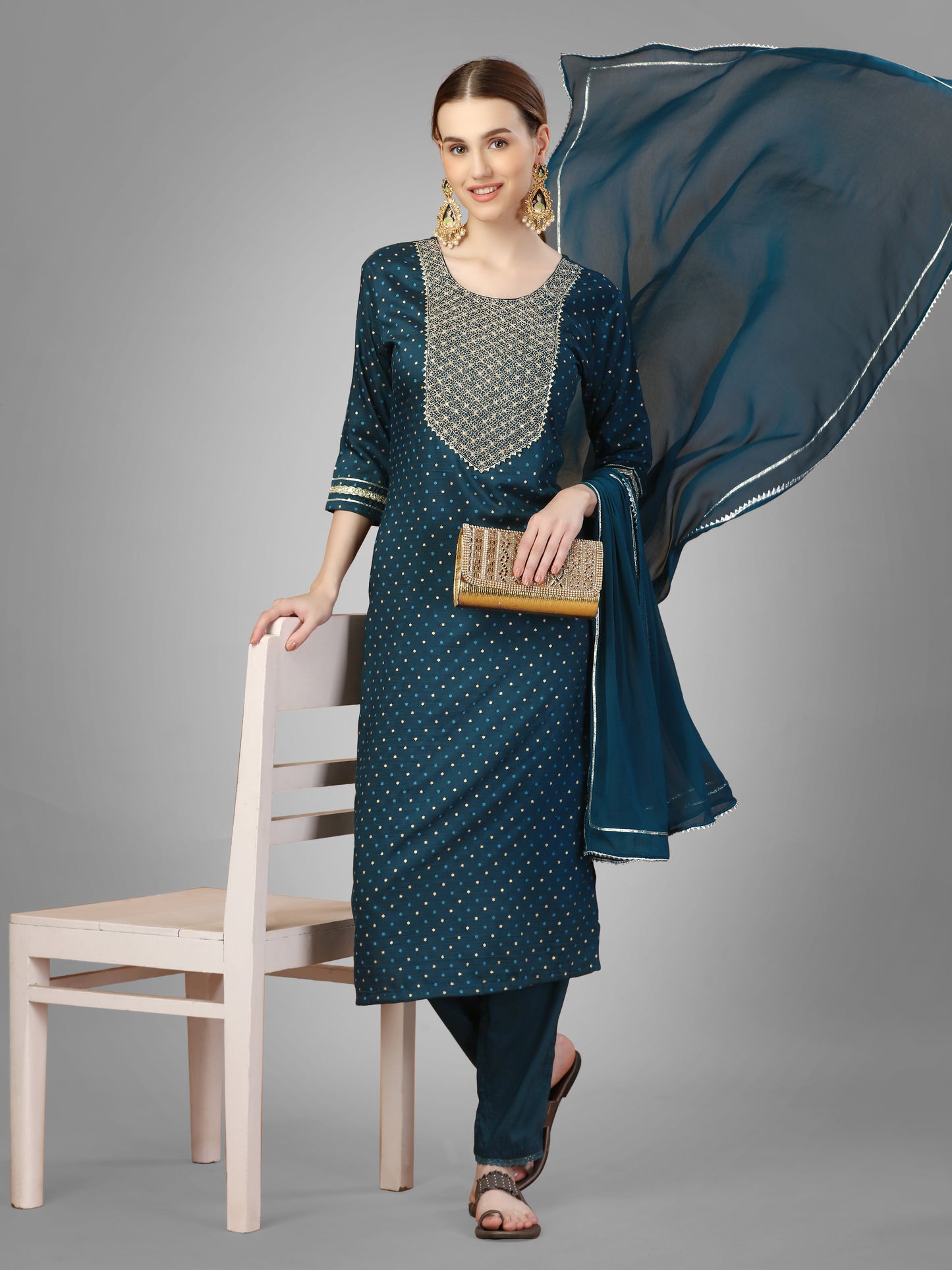 Dupatta Pant Set