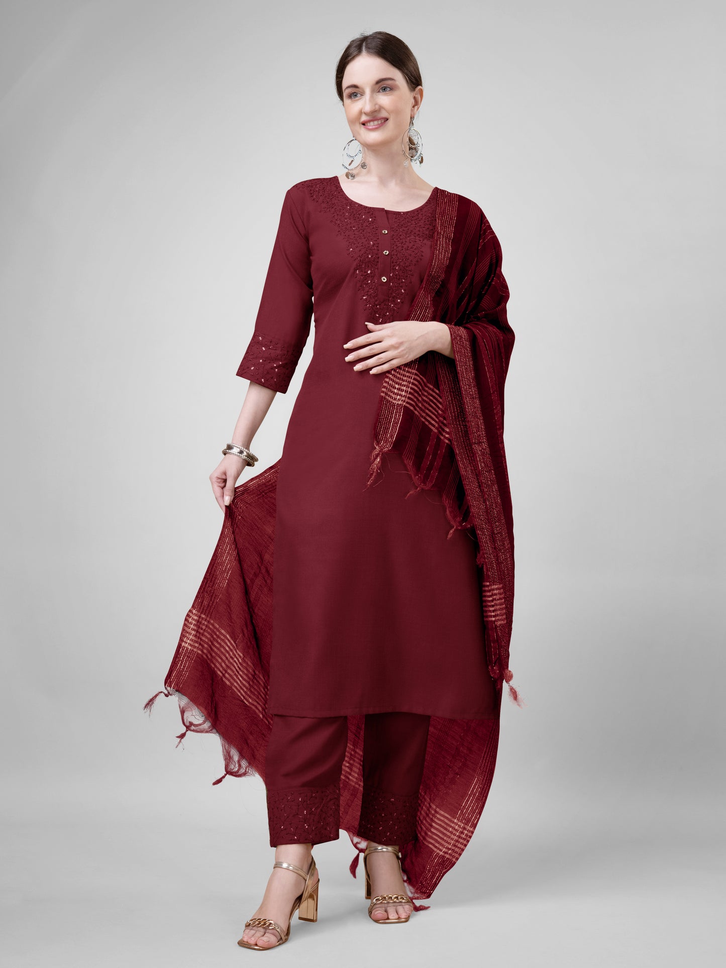Dupatta Pant Set