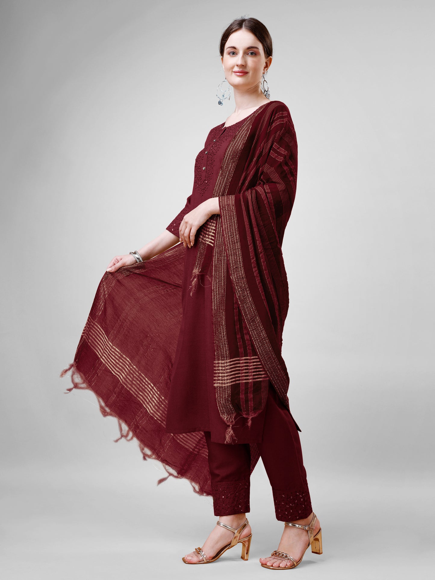 Dupatta Pant Set