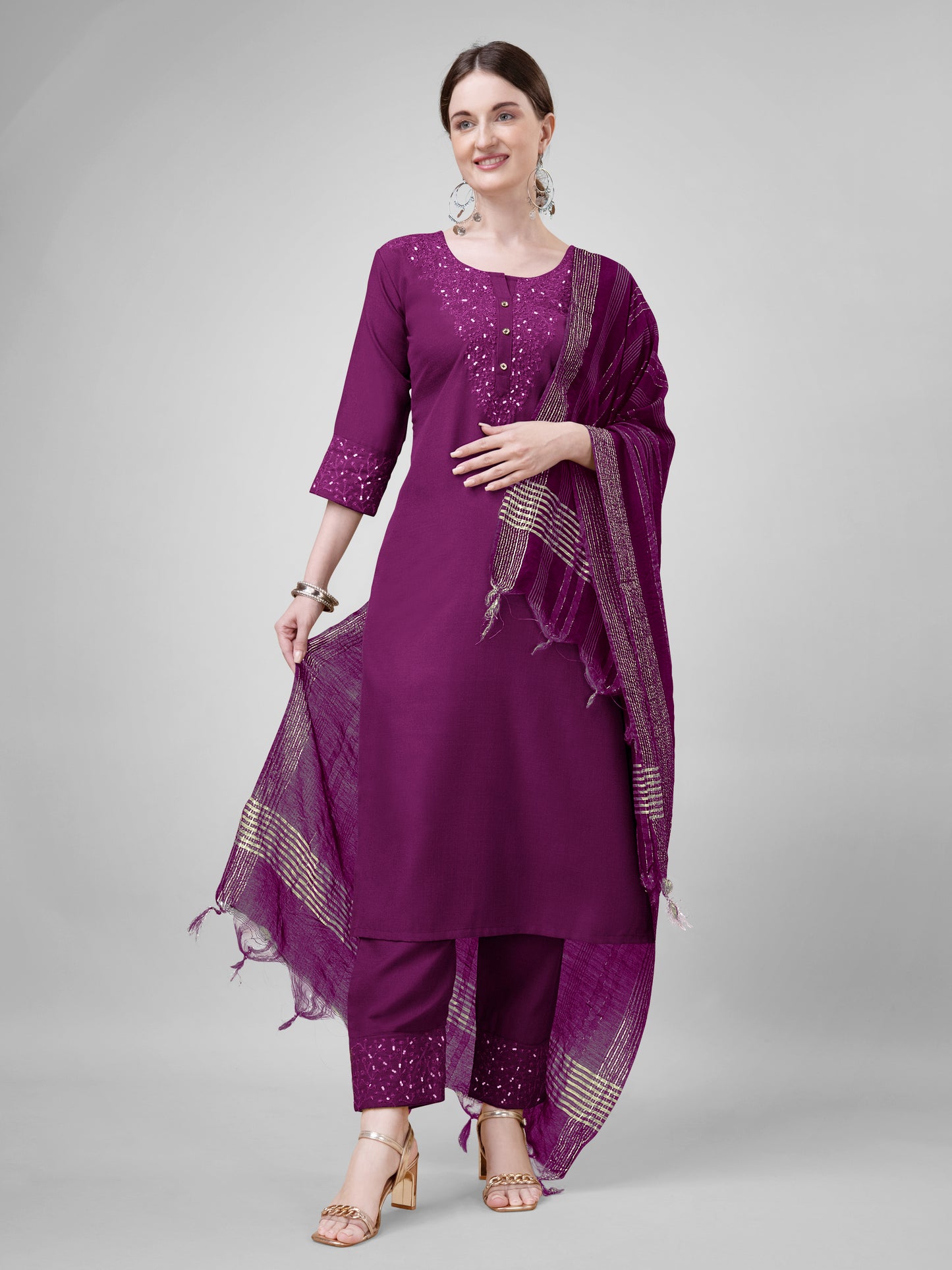 Dupatta Pant Set