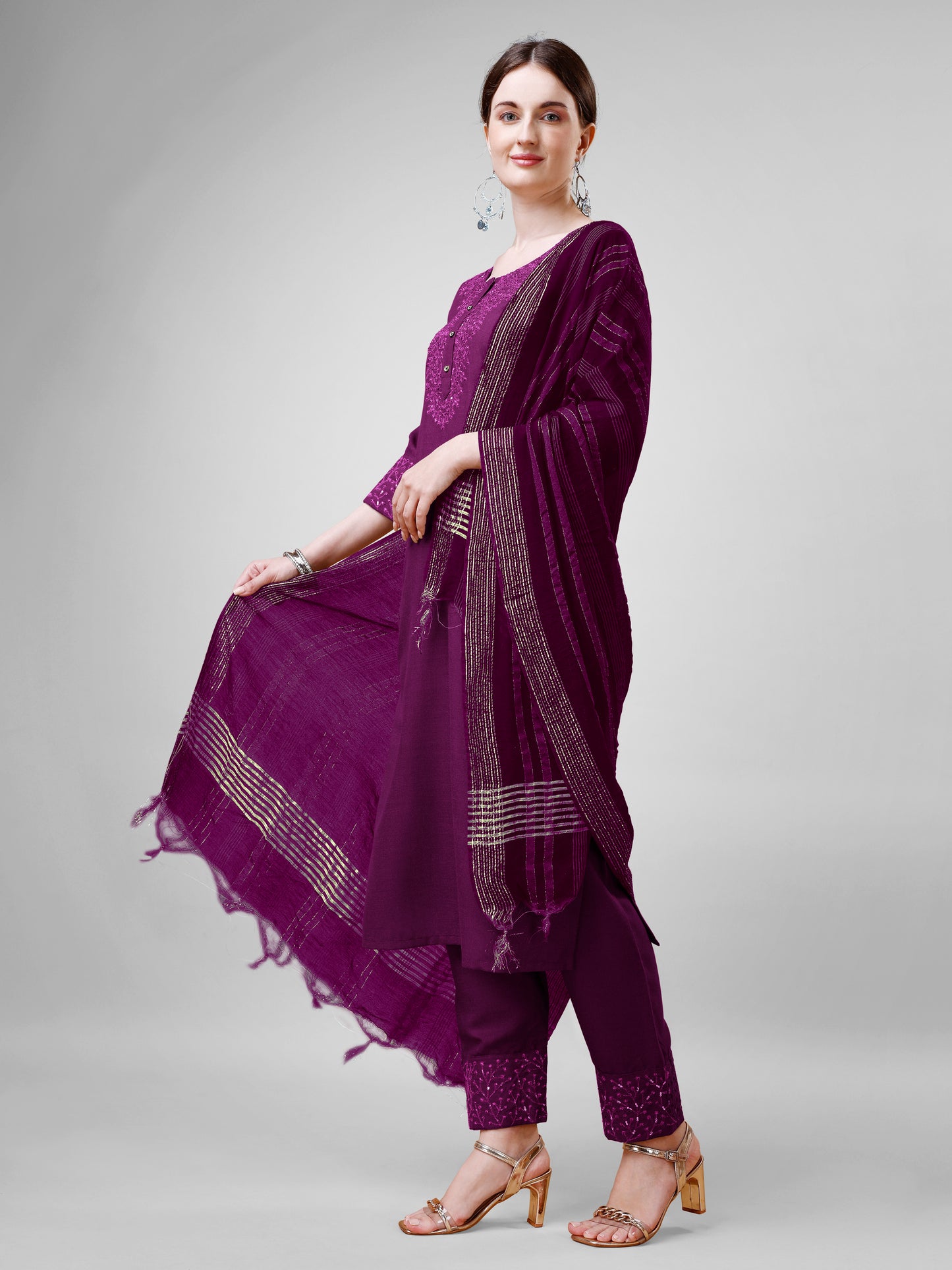 Dupatta Pant Set