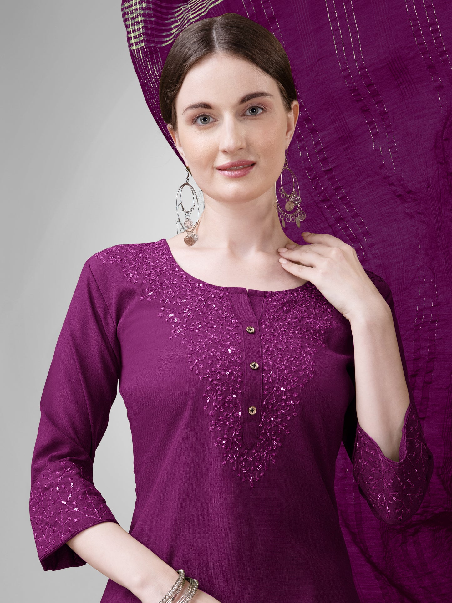 Dupatta Pant Set