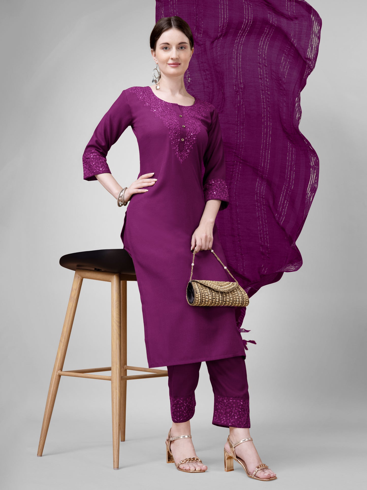 Dupatta Pant Set