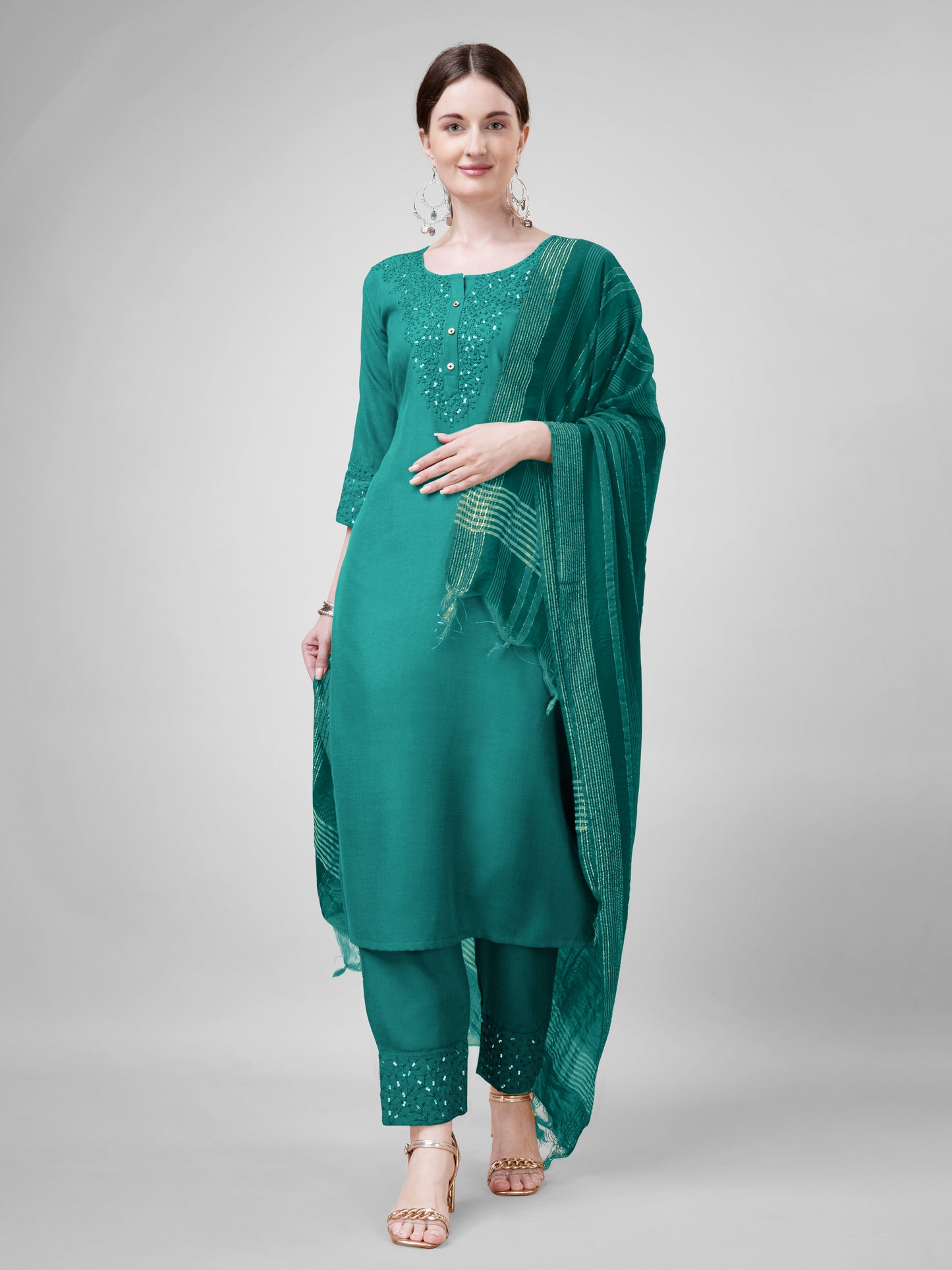 Dupatta Pant Set