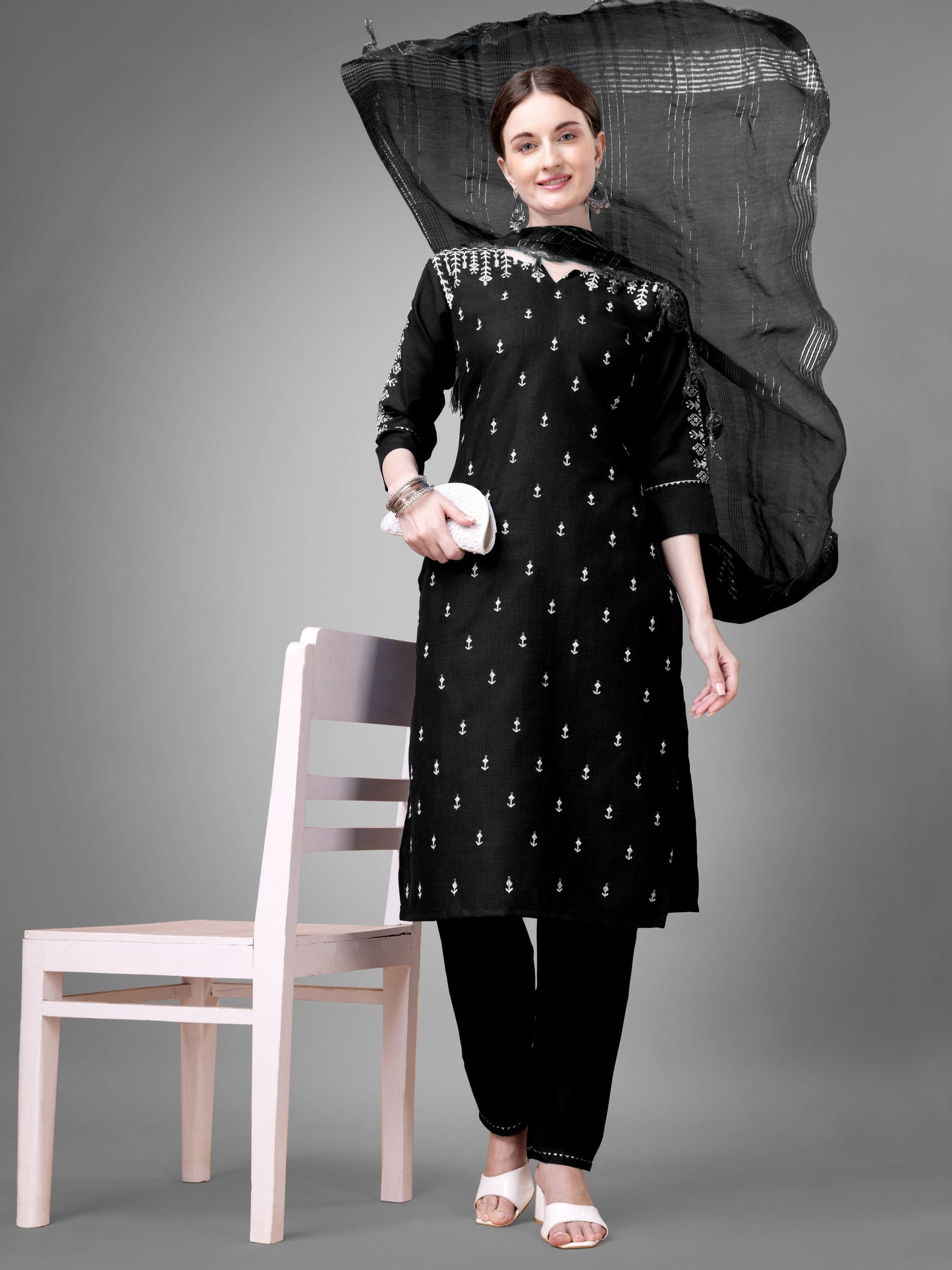 Dupatta Pant Set