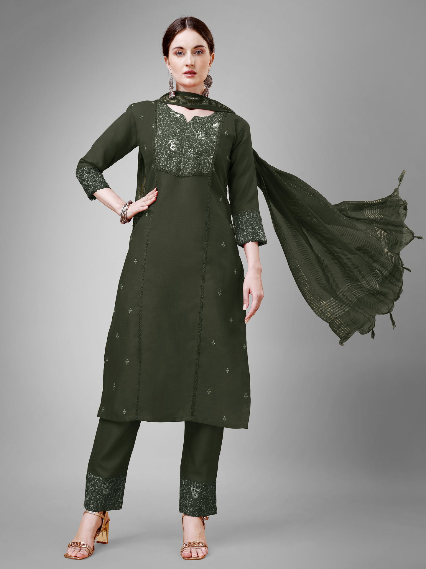 Dupatta Pant Set