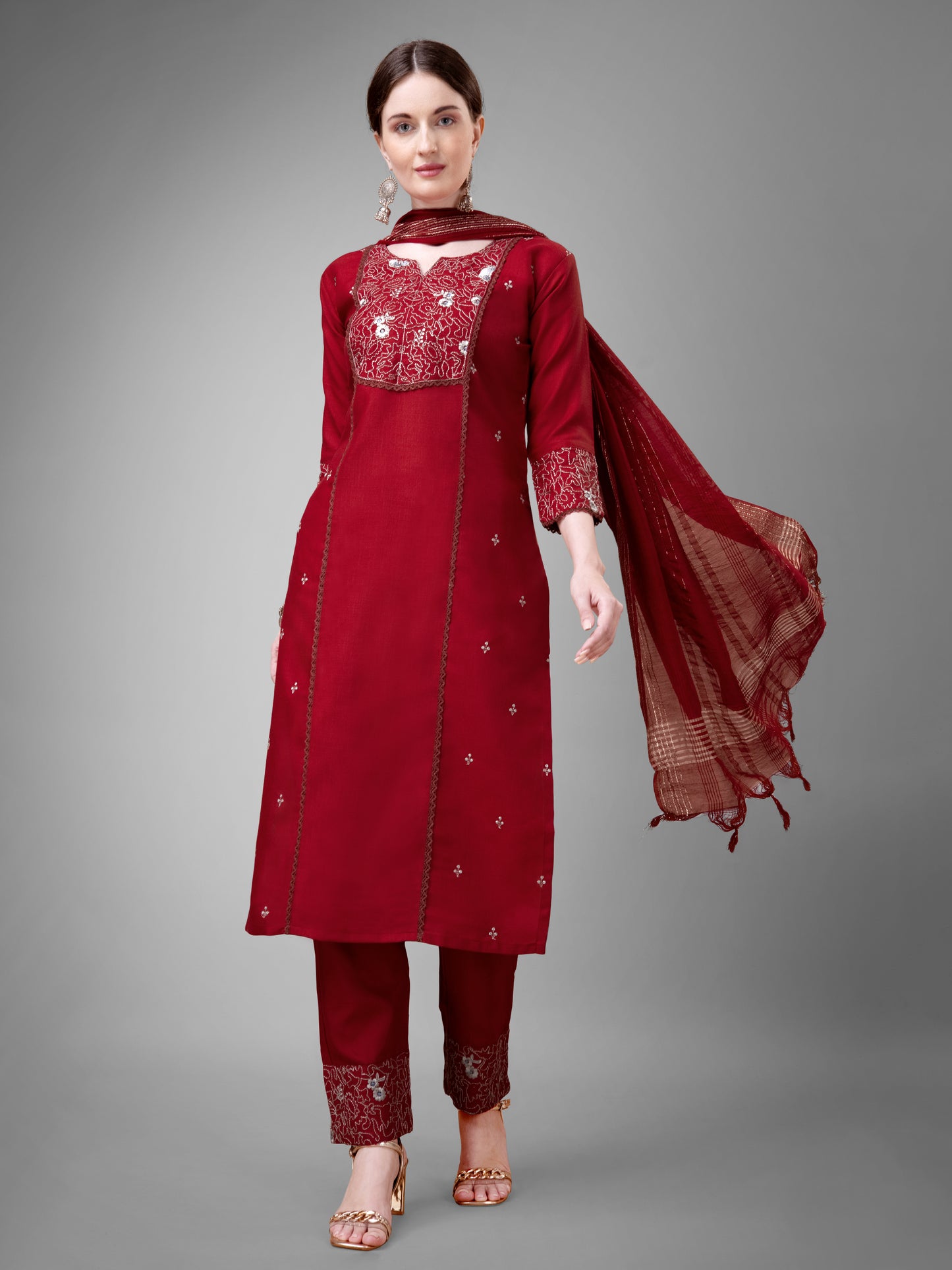 Dupatta Pant Set