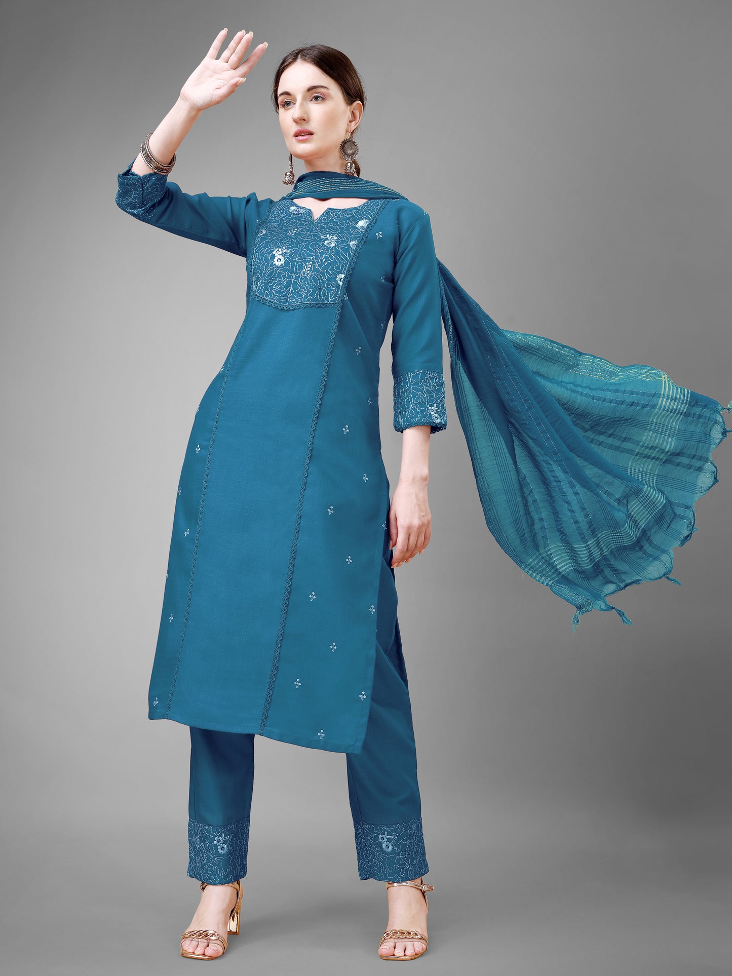 Dupatta Pant Set