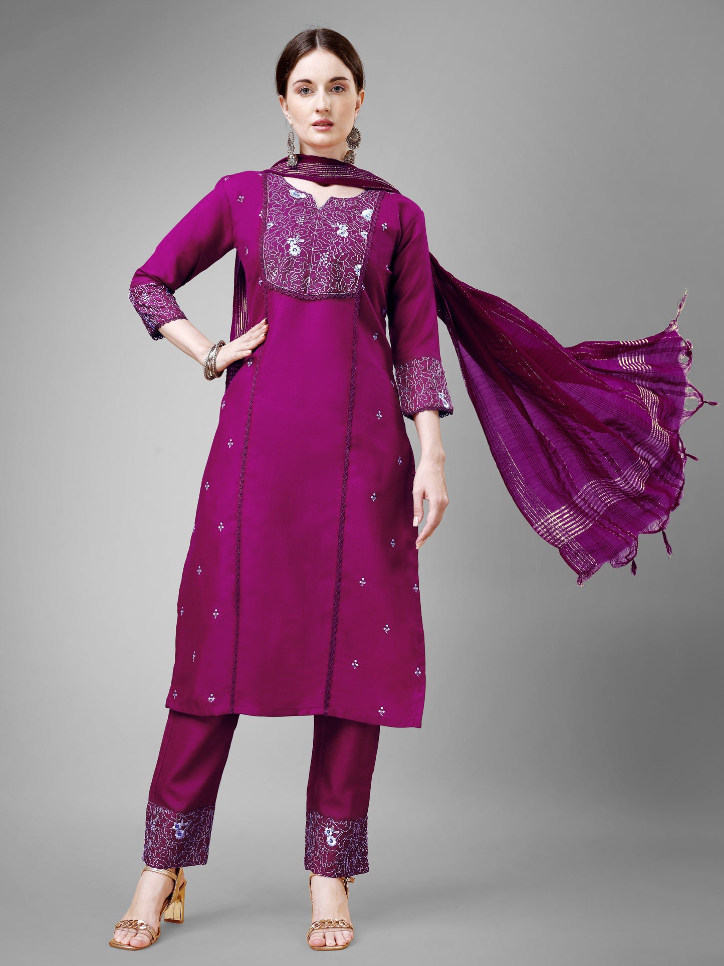 Dupatta Pant Set