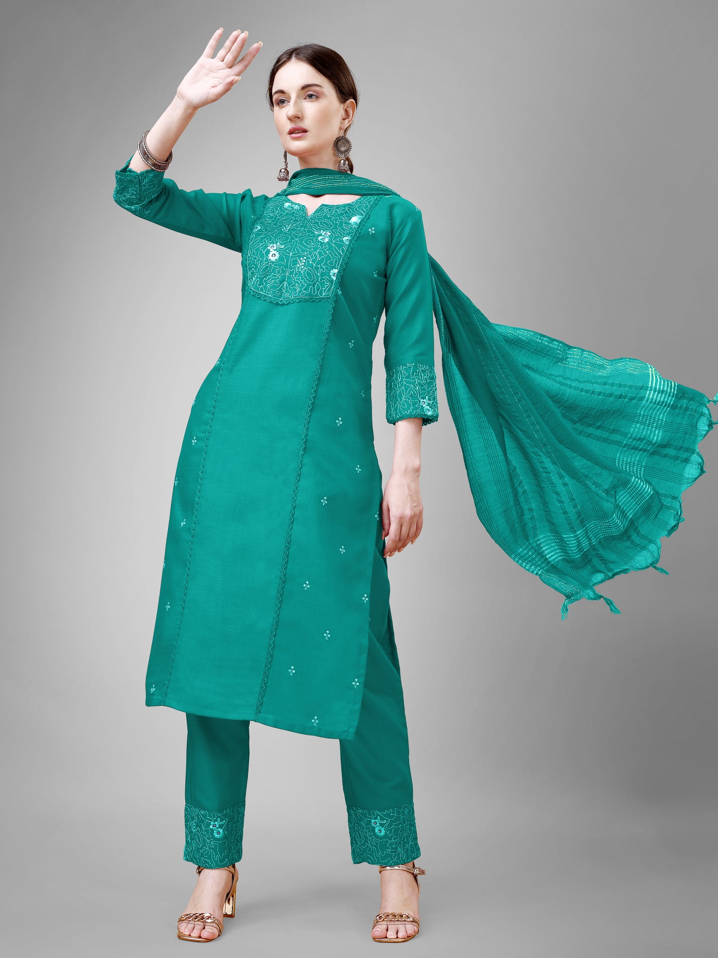 Dupatta Pant Set