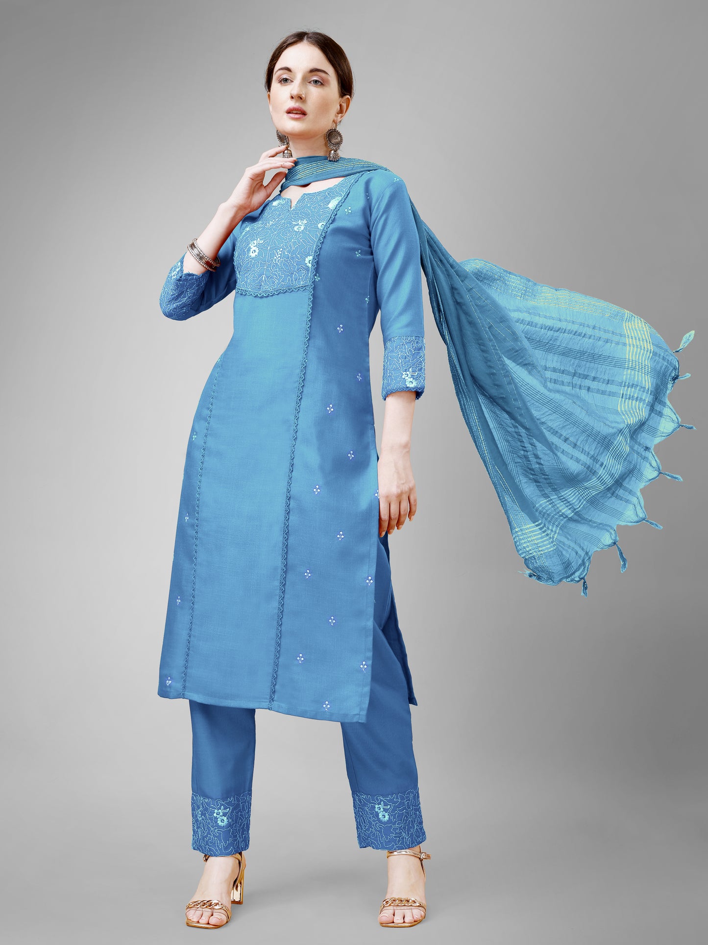 Dupatta Pant Set