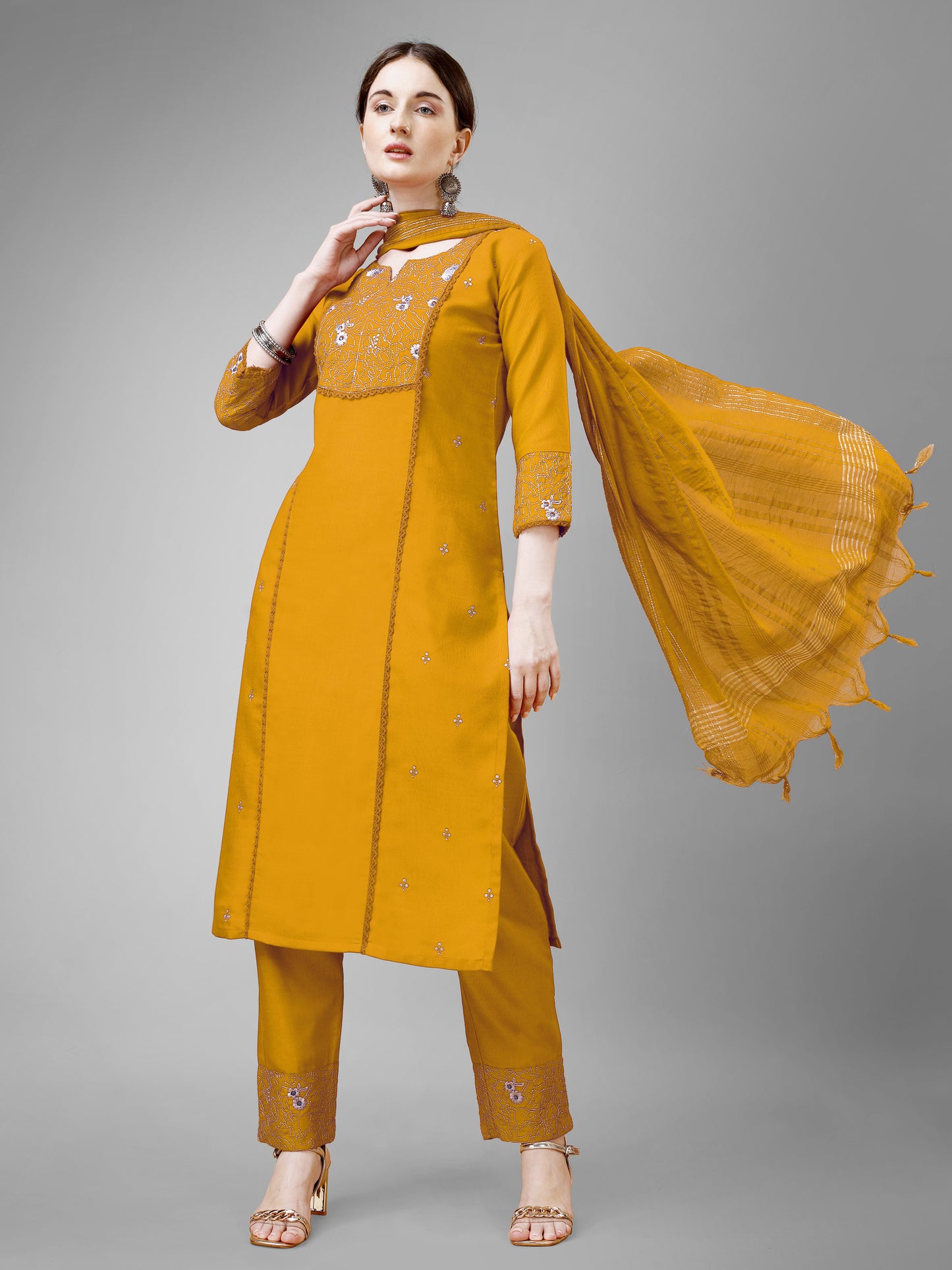 Dupatta Pant Set
