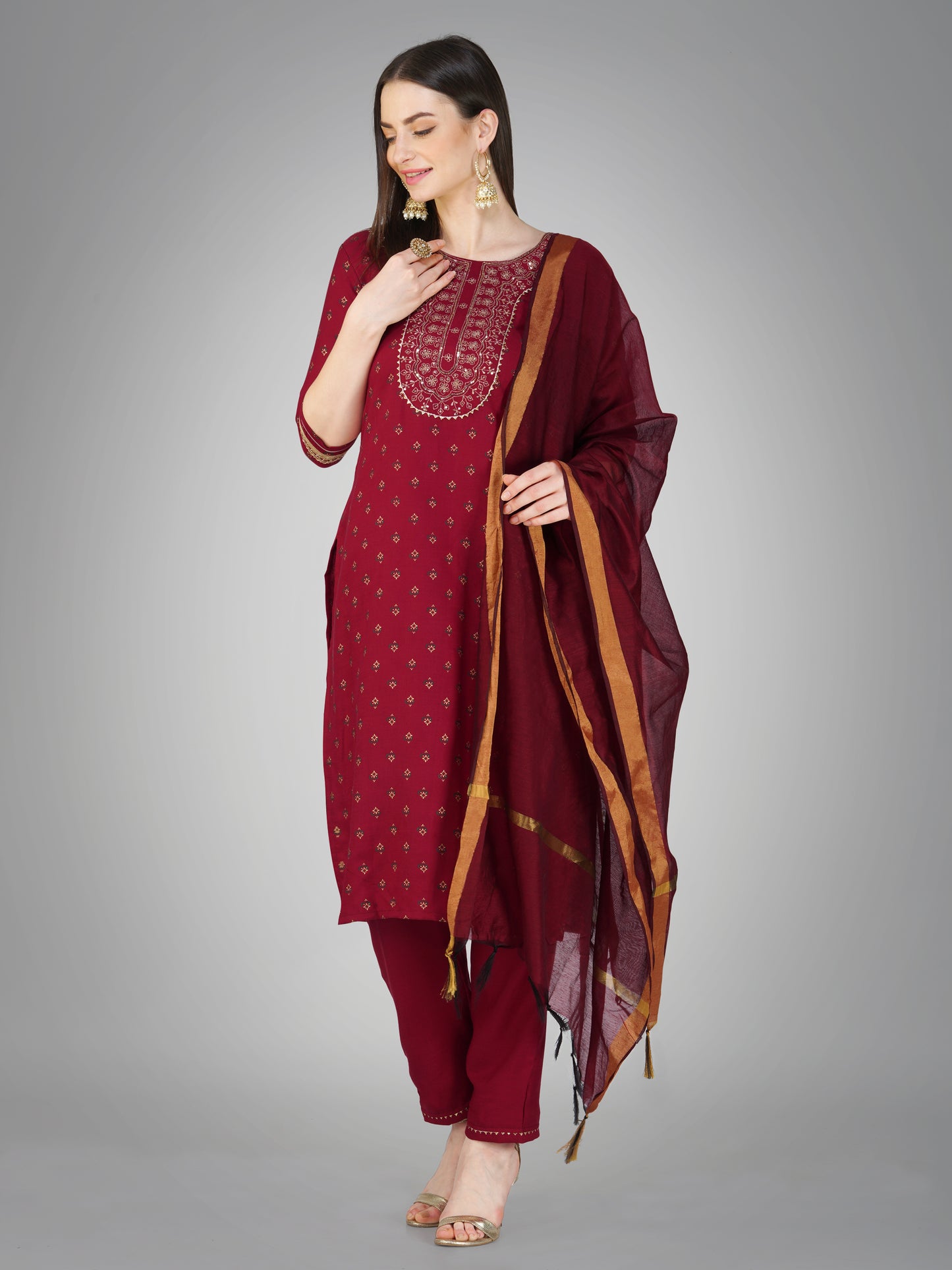 Dupatta Pant Set