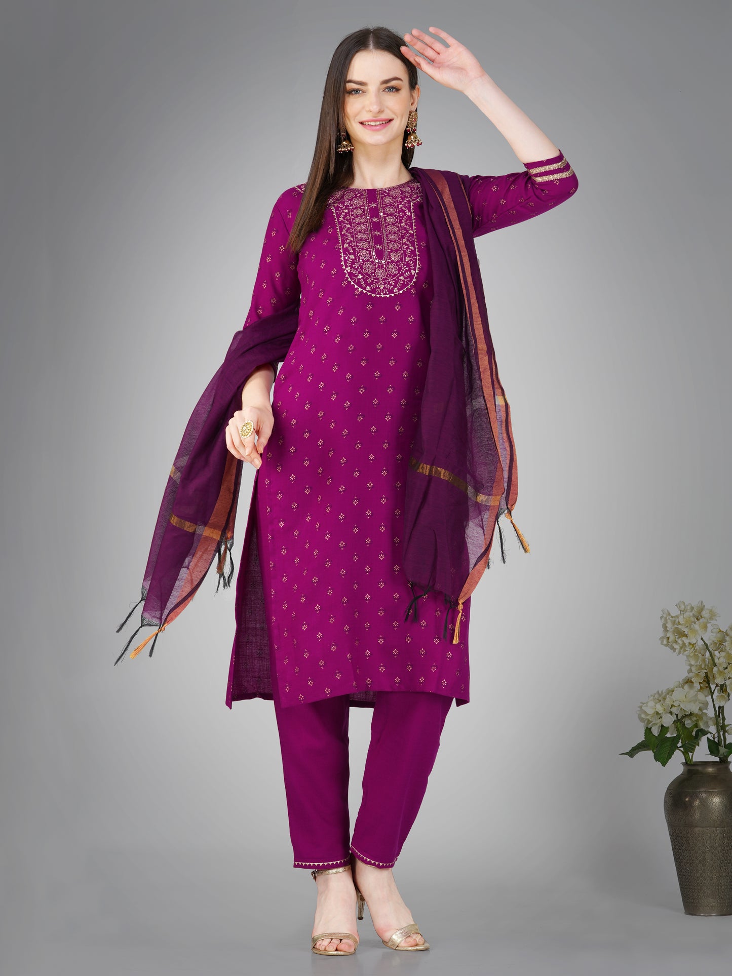 Dupatta Pant Set