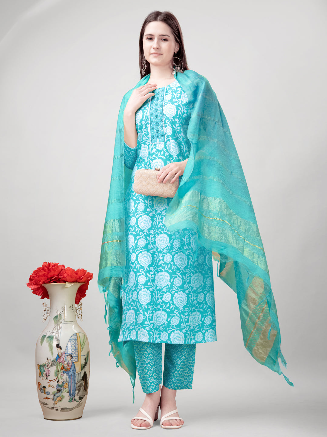 Dupatta Pant Set