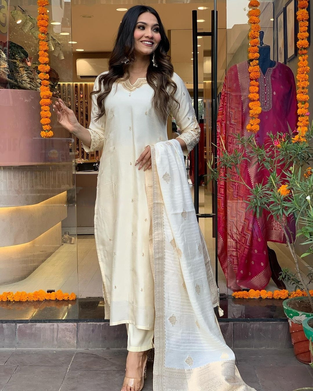Dupatta Pant Set