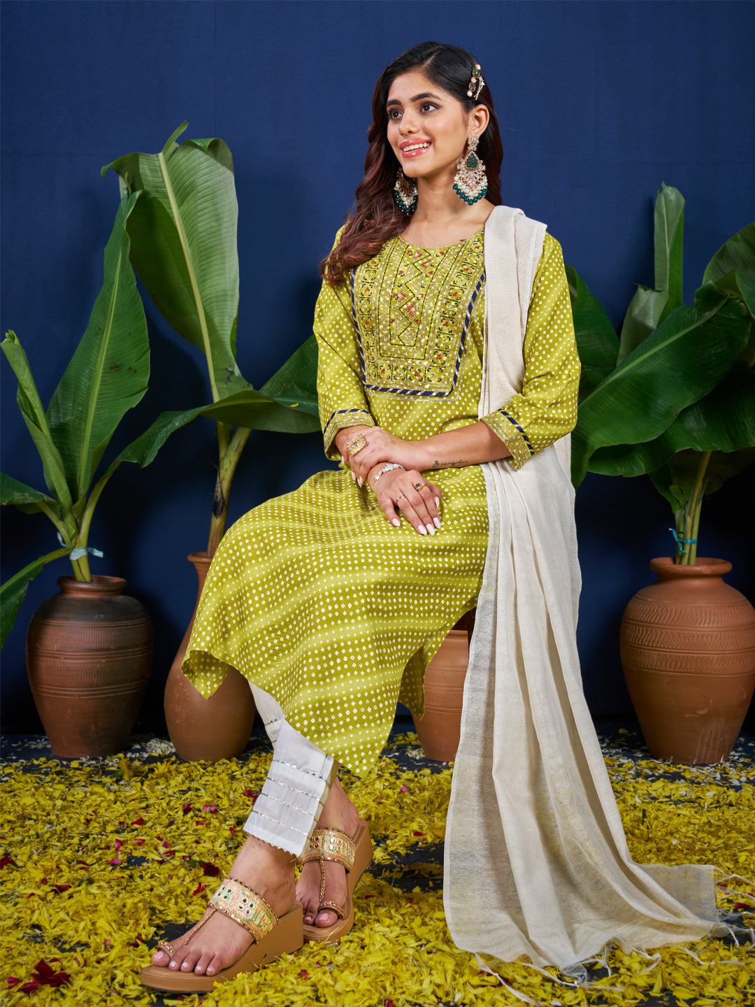 Dupatta Pant Set