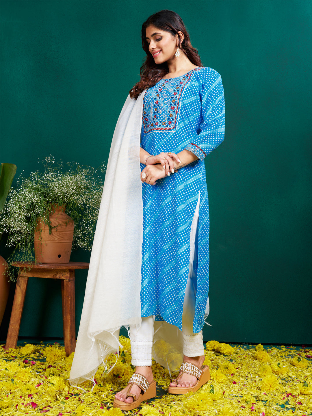 Dupatta Pant Set