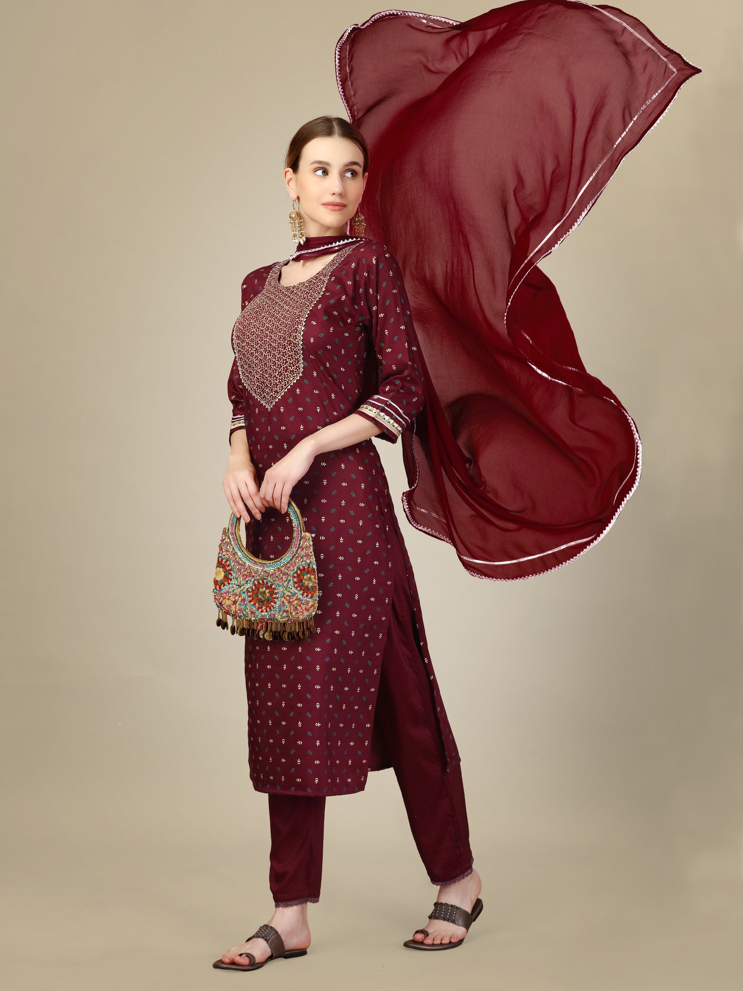 Dupatta Pant Set