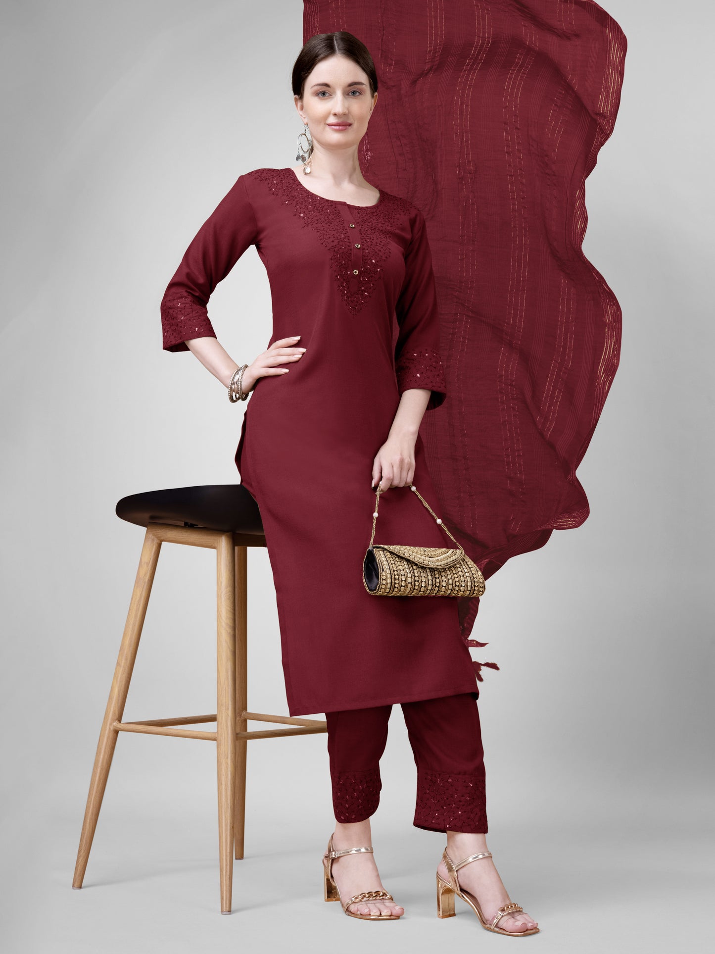 Dupatta Pant Set