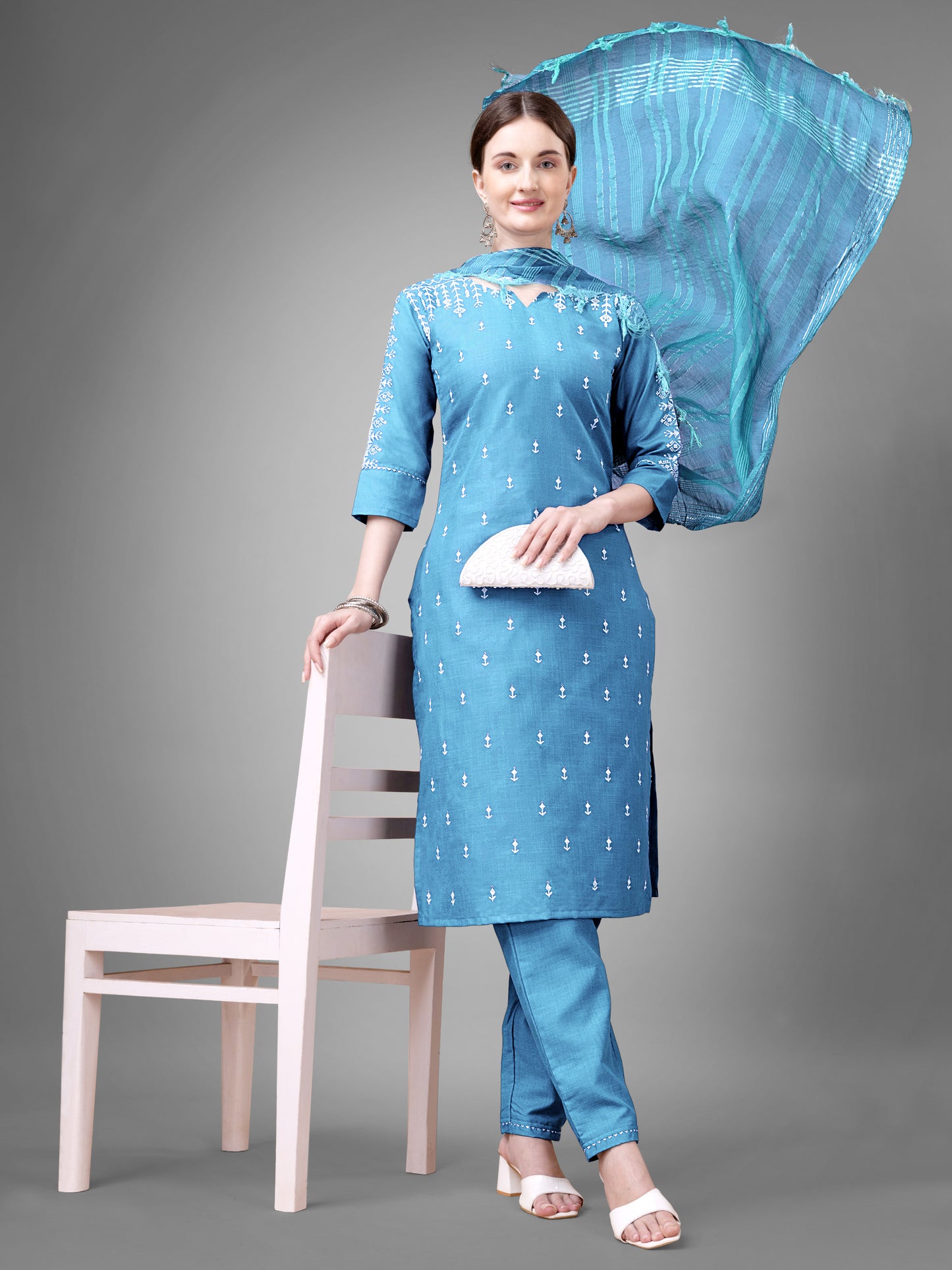 Dupatta Pant Set