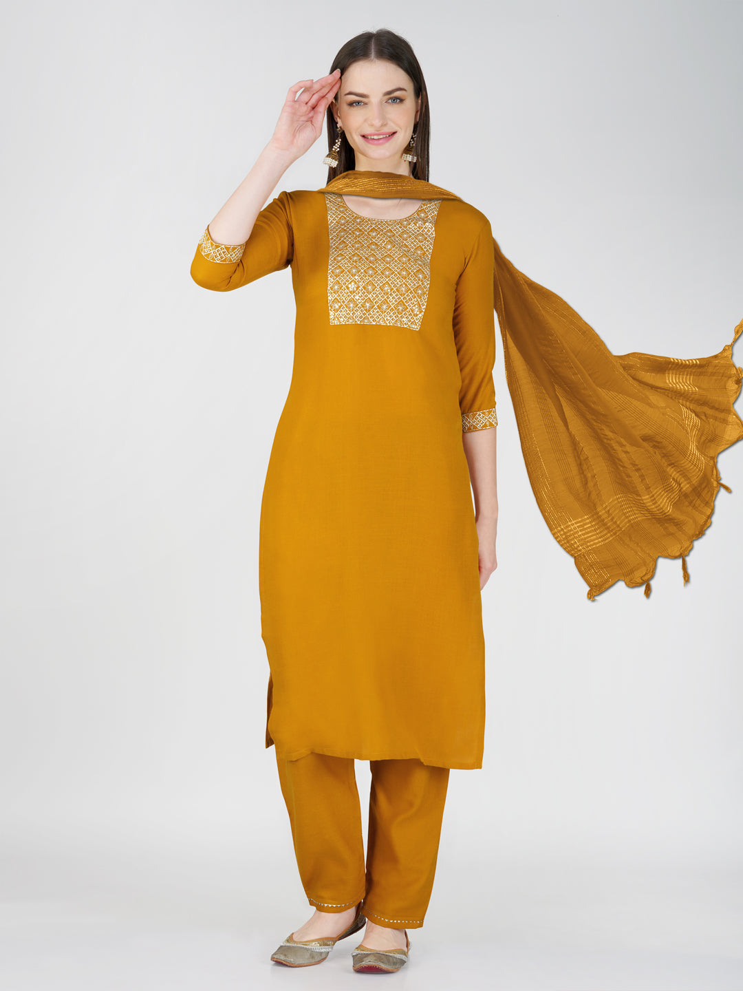 Dupatta Pant Set