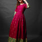 Elegant Printed Anarkali Gown in Premium Rayon Fabric