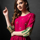 Elegant Printed Anarkali Gown in Premium Rayon Fabric