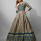 Elegant Printed Anarkali Gown in Premium Rayon Fabric