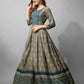 Elegant Printed Anarkali Gown in Premium Rayon Fabric