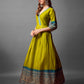 Elegant Printed Anarkali Gown in Premium Rayon Fabric