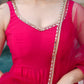 Anarkali Gown With Dupatta And Pant