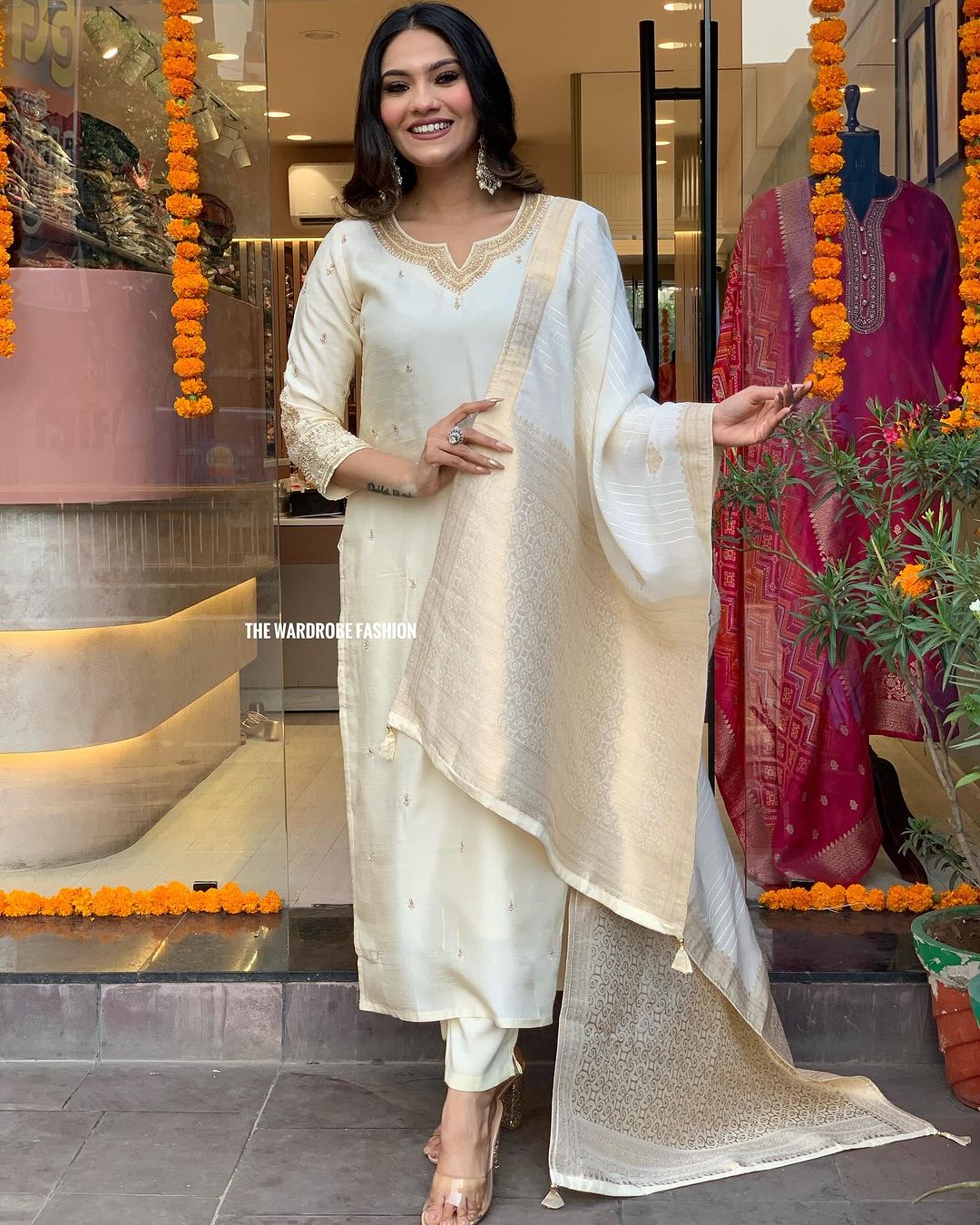 Dupatta Pant Set
