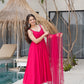 Anarkali Gown With Dupatta And Pant