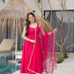 Anarkali Gown With Dupatta And Pant