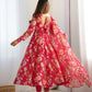 Anarkali Gown With Dupatta And Pant