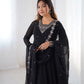 Anarkali Gown With Dupatta And Pant