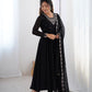Anarkali Gown With Dupatta And Pant