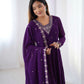 Anarkali Gown With Dupatta And Pant
