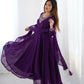 Anarkali Gown With Dupatta And Pant