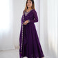 Anarkali Gown With Dupatta And Pant